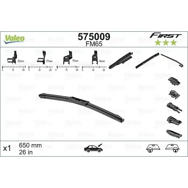 Valeo Silecek Süpürgesi (Tek) – 575009 / OEM 288902165R