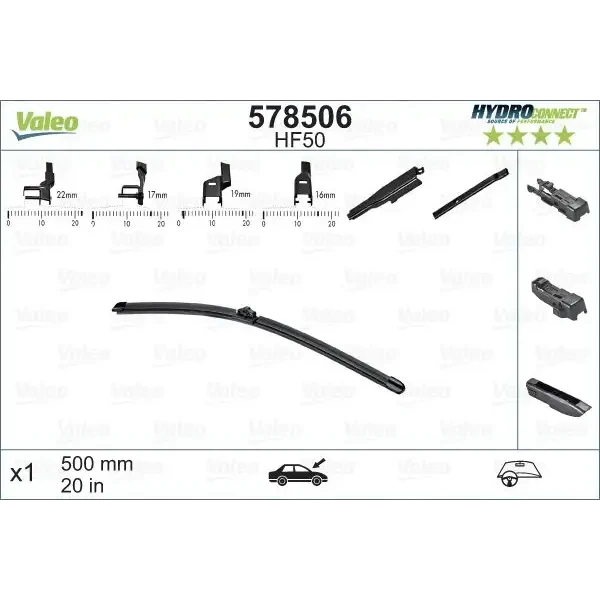 Valeo Silecek Süpürgesi (Tek) – 578506 / OEM 288900145R