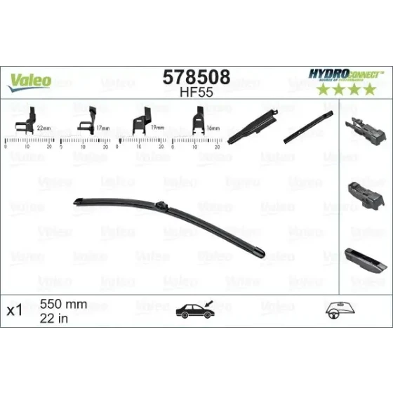 Valeo Silecek Süpürgesi (Tek) – 578508 / OEM 5C1955425 ürün görseli