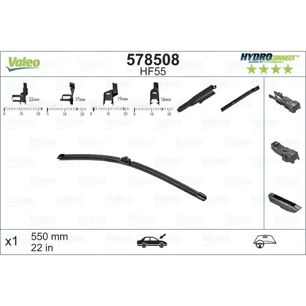 Valeo Silecek Süpürgesi (Tek) – 578508 / OEM 5C1955425