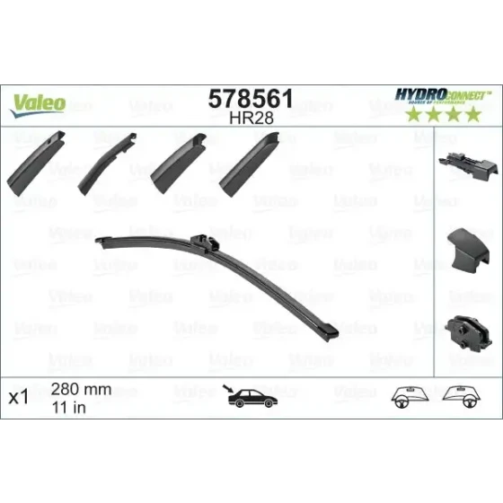 Valeo Arka Silecek Süpürgesi – 578561 / OEM 5G6955427D ürün görseli
