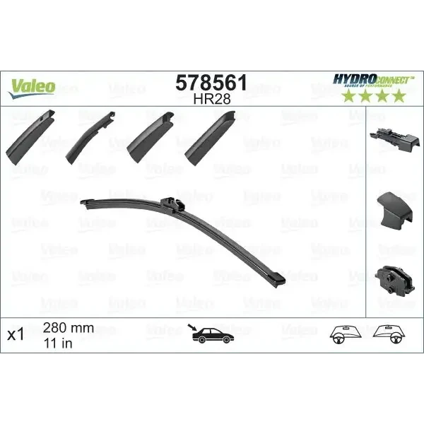 Valeo Arka Silecek Süpürgesi – 578561 / OEM 5G6955427D