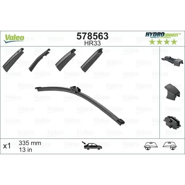 Valeo Arka Silecek Süpürgesi – 578563 / OEM 1T0955427B