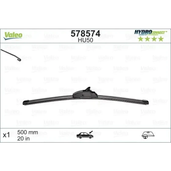 Valeo Silecek Süpürgesi (Tek) – 578574 / OEM 3A1955427 ürün görseli