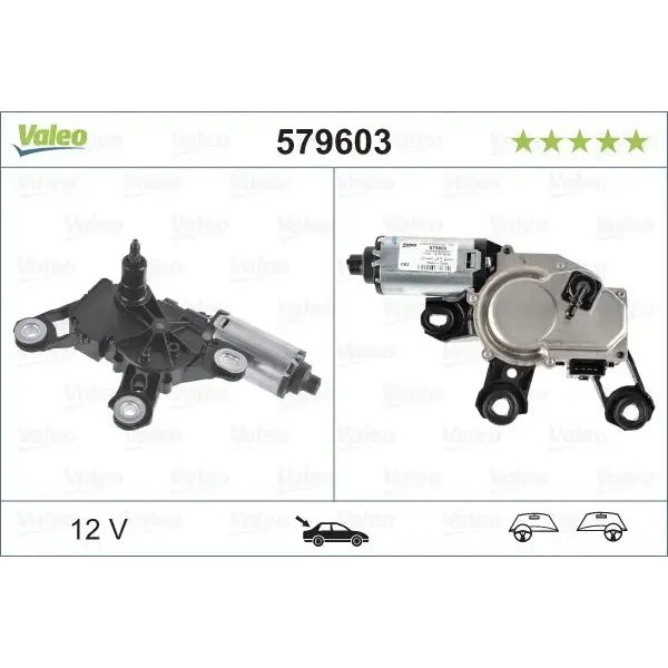Valeo Silecek Motoru (Arka) – 579603 / OEM 8E9955711A