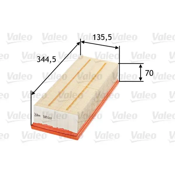 Valeo Hava Filtresi – 585001 / OEM 1K0129620D