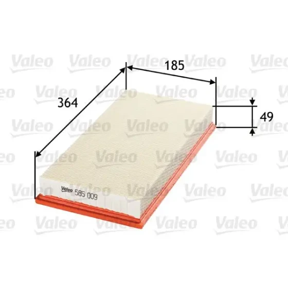 Valeo Hava Filtresi – 585009 / OEM 1J0129620A ürün görseli