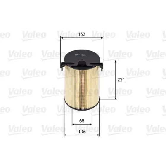 Valeo Hava Filtresi – 585652 / OEM 1F0129620 ürün görseli