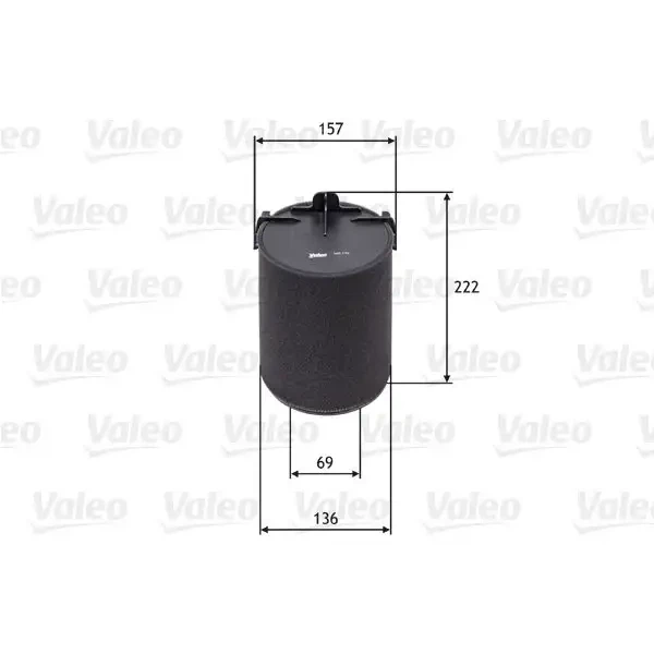 Valeo Hava Filtresi – 585742 / OEM 1TD129620