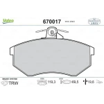Valeo Ön Fren Balatası – 670017 / OEM 437698151