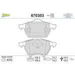 Valeo Ön Fren Balatası – 670303 / OEM 8D0698151A