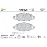 Valeo Ön Fren Balatası – 670328 / OEM 5Q0698151A