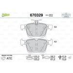 Valeo Arka Fren Balatası – 670329 / OEM 3Q0698451