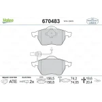 Valeo Ön Fren Balatası – 670483 / OEM 4B0698151J