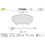 Valeo Ön Fren Balatası – 670484 / OEM 8E0698151M