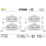 Valeo Ön Fren Balatası – 670586 / OEM 4K0698151AB