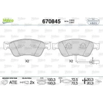 Valeo Ön Fren Balatası – 670845 / OEM 4E0698151J