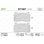 Valeo Ön Fren Balatası – 671467 / OEM 8R0698151C