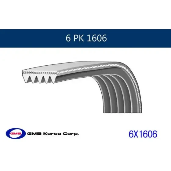 GMB Kayış – 6PK1606 ürün görseli