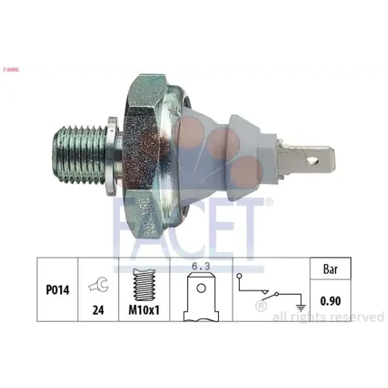 Facet Yağ Müşürü – 7.0095 / OEM 038919081A ürün görseli