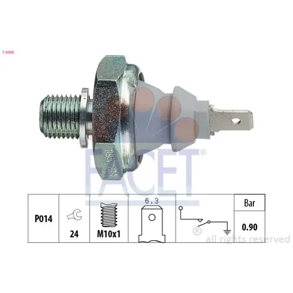 Facet Yağ Müşürü – 7.0095 / OEM 038919081A