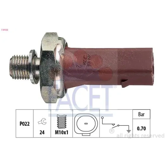 Facet Yağ Müşürü – 7.0132 / OEM 038919081 ürün görseli