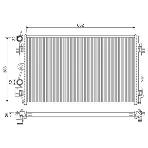 Valeo Radyatör – 701331 / OEM 6R0121253D