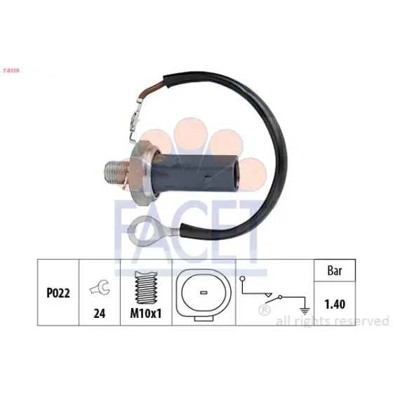 Facet Yağ Müşürü – 7.0159 / OEM 06D919031 ürün görseli