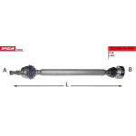 MGA Ön Aks (Sağ) – 70376 / OEM 1J0407272BL