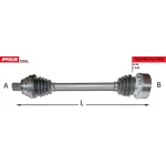 MGA Ön Aks (Sol) – 70382 / OEM 1K0407271DJ