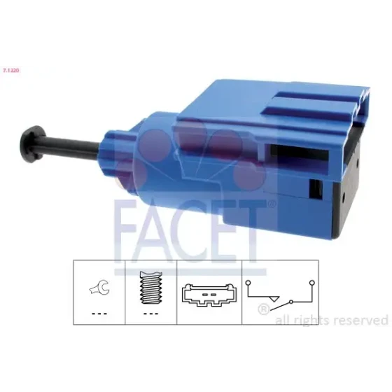 Facet Debriyaj Pedal Müşürü – 7.1220 / OEM 7H0927189 ürün görseli
