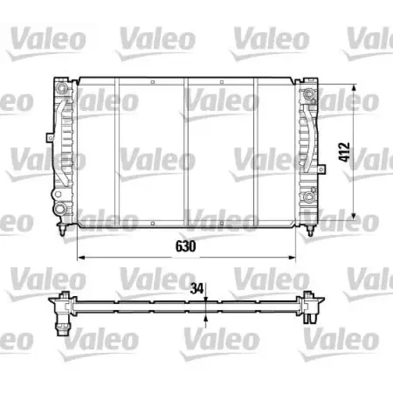 Valeo Radyatör – 731755 / OEM 4B0121251T ürün görseli