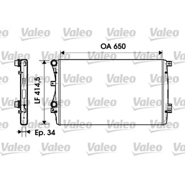 Valeo Radyatör – 732872 / OEM 5K0121251H