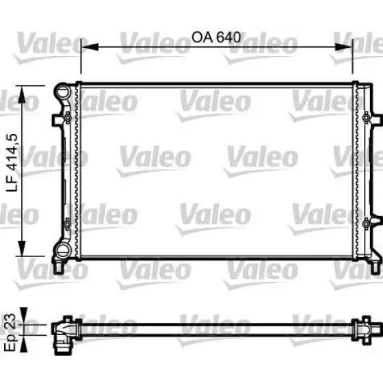 Valeo Radyatör – 734332 / OEM 1K0121251BQ ürün görseli