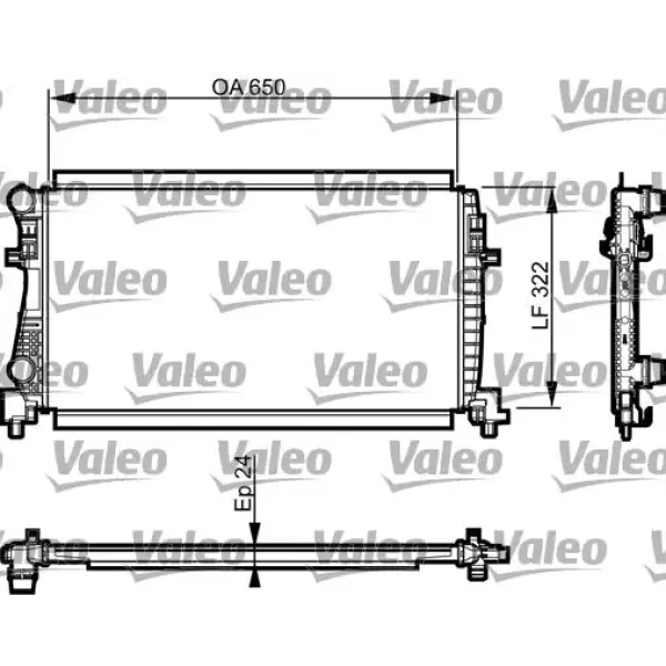 Valeo Radyatör – 735557 / OEM 5Q0121251EC
