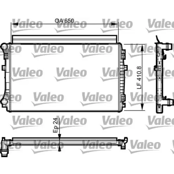 Valeo Radyatör – 735558 / OEM 5Q0121251GD