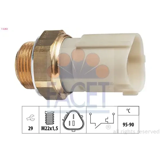 Facet Fan Müşürü – 7.5262 / OEM 6X0959481 ürün görseli