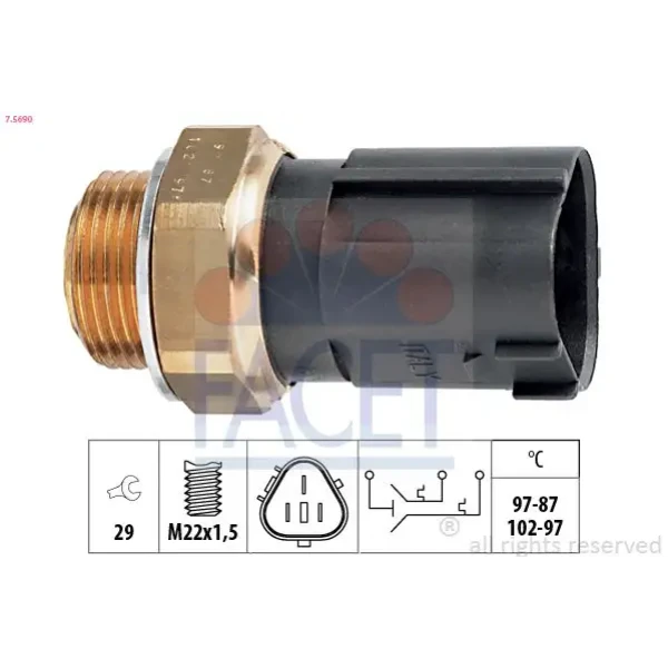 Facet Fan Müşürü – 7.5690 / OEM 1J0959481A