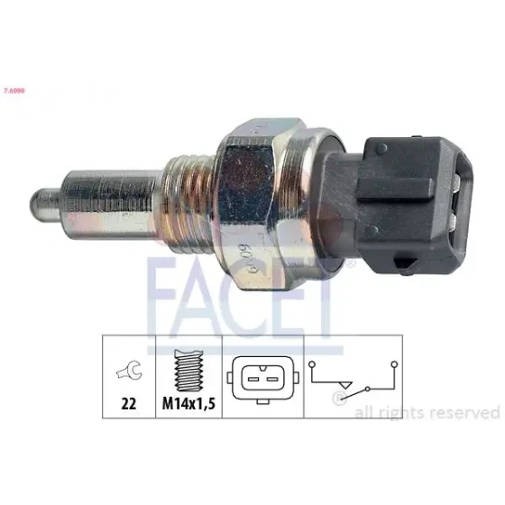 Facet Geri Vites Müşürü – 7.6099 / OEM 01E941521 ürün görseli
