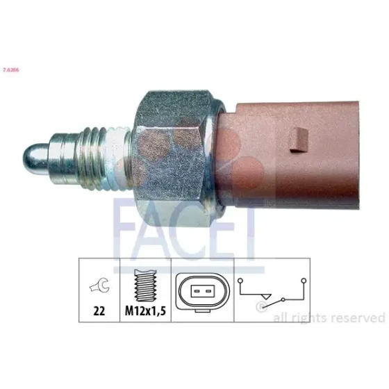 Facet Geri Vites Müşürü – 7.6266 / OEM 02T945415P ürün görseli