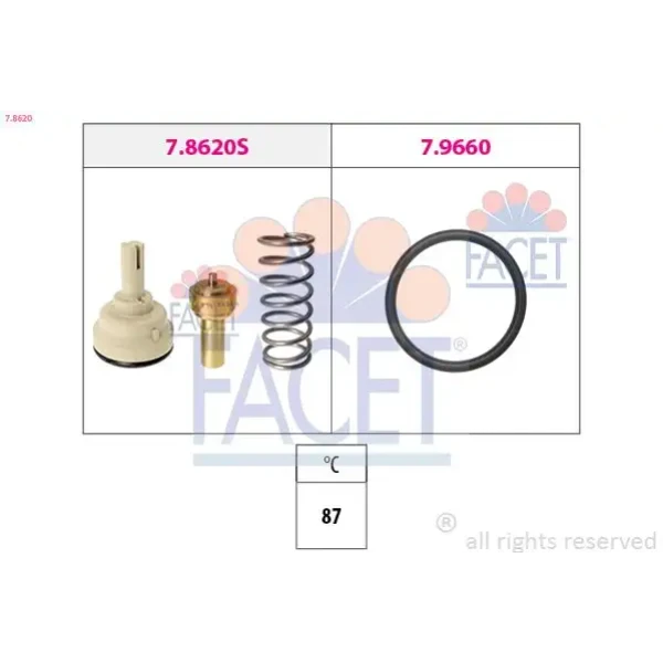 Facet Termostat – 7.8620 / OEM 03C121110F