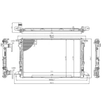 MGA Radyatör – 80501 / OEM 8W0121251L