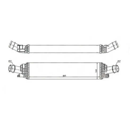 MGA Turbo Radyatörü – 80568 / OEM 8K0145805G ürün görseli