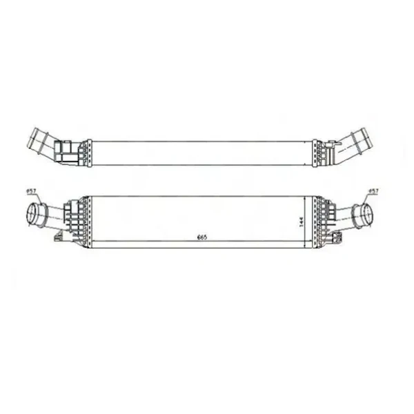 MGA Turbo Radyatörü – 80568 / OEM 8K0145805G