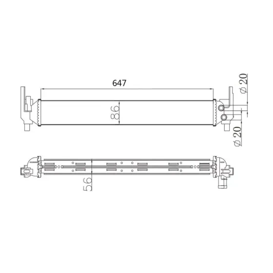 MGA Turbo Radyatörü – 80729 / OEM 6R0145805H ürün görseli