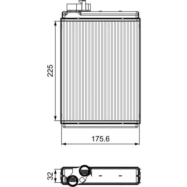 Valeo Kalorifer Radyatörü – 811507 / OEM 8K0898037A