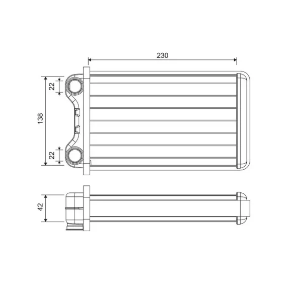 Valeo Kalorifer Radyatörü – 812255 / OEM 8E1820031 ürün görseli