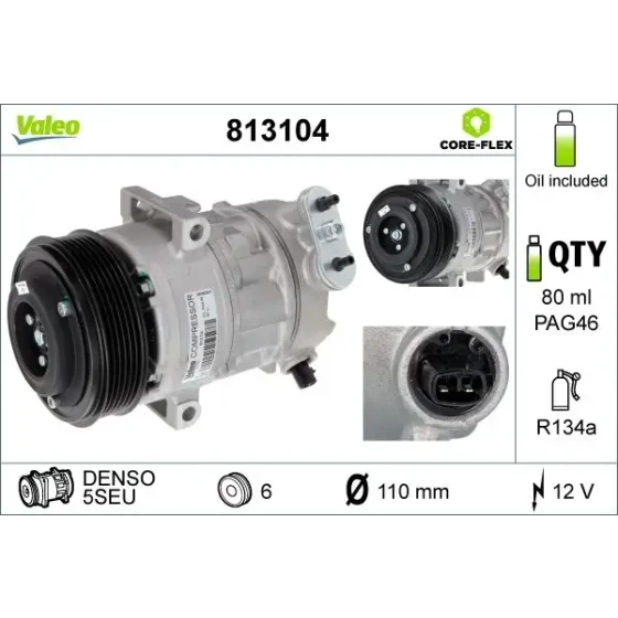 Valeo Klima Kompresörü – 813104 ürün görseli
