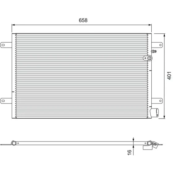 Valeo Klima Radyatörü – 814004 / OEM 4F0260401E ürün görseli