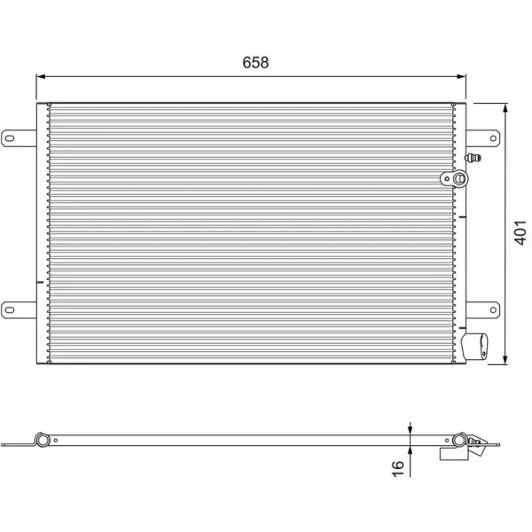 Valeo Klima Radyatörü – 814004 / OEM 4F0260401E